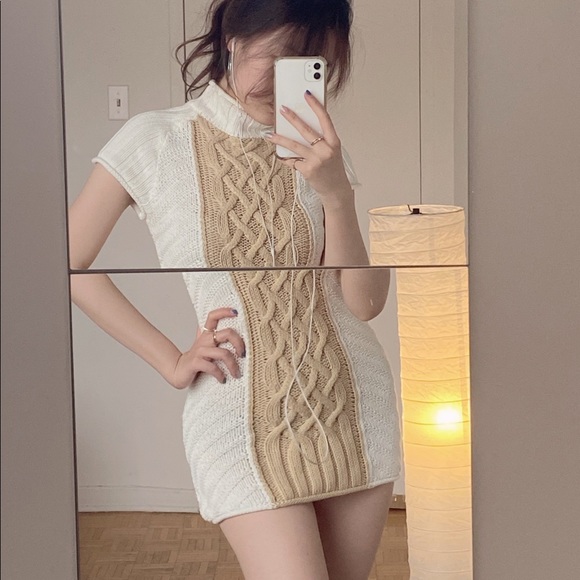 Somedays Lovin’Bonnie Cable Knit Sweater Dress - Picture 1 of 6